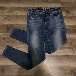 American Eagle super mid rise stretch jeggings size 2 regular